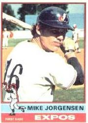 1976 Topps Baseball Cards      117     Mike Jorgensen